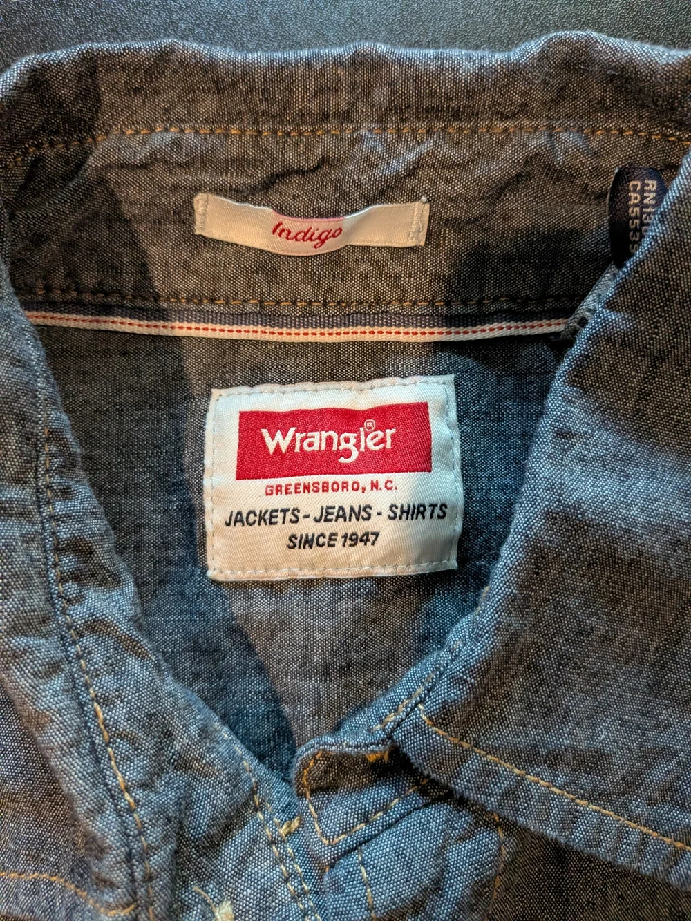 Wrangler Men's Indigo Blue